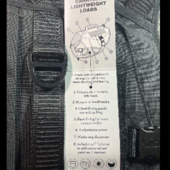 (L) Kong Tactical Vest Harness with Leash and Collar NWT (BLK) - Picture 8 of 12